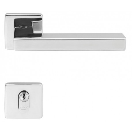 FECHADURA IMAB KENNX ROSETA QUADRADA INOX