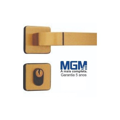 FECHADURA MGM MODENA ROSETA QUADRADA CR OU LO