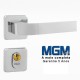 FECHADURA MGM MODENA ROSETA QUADRADA CR OU LO